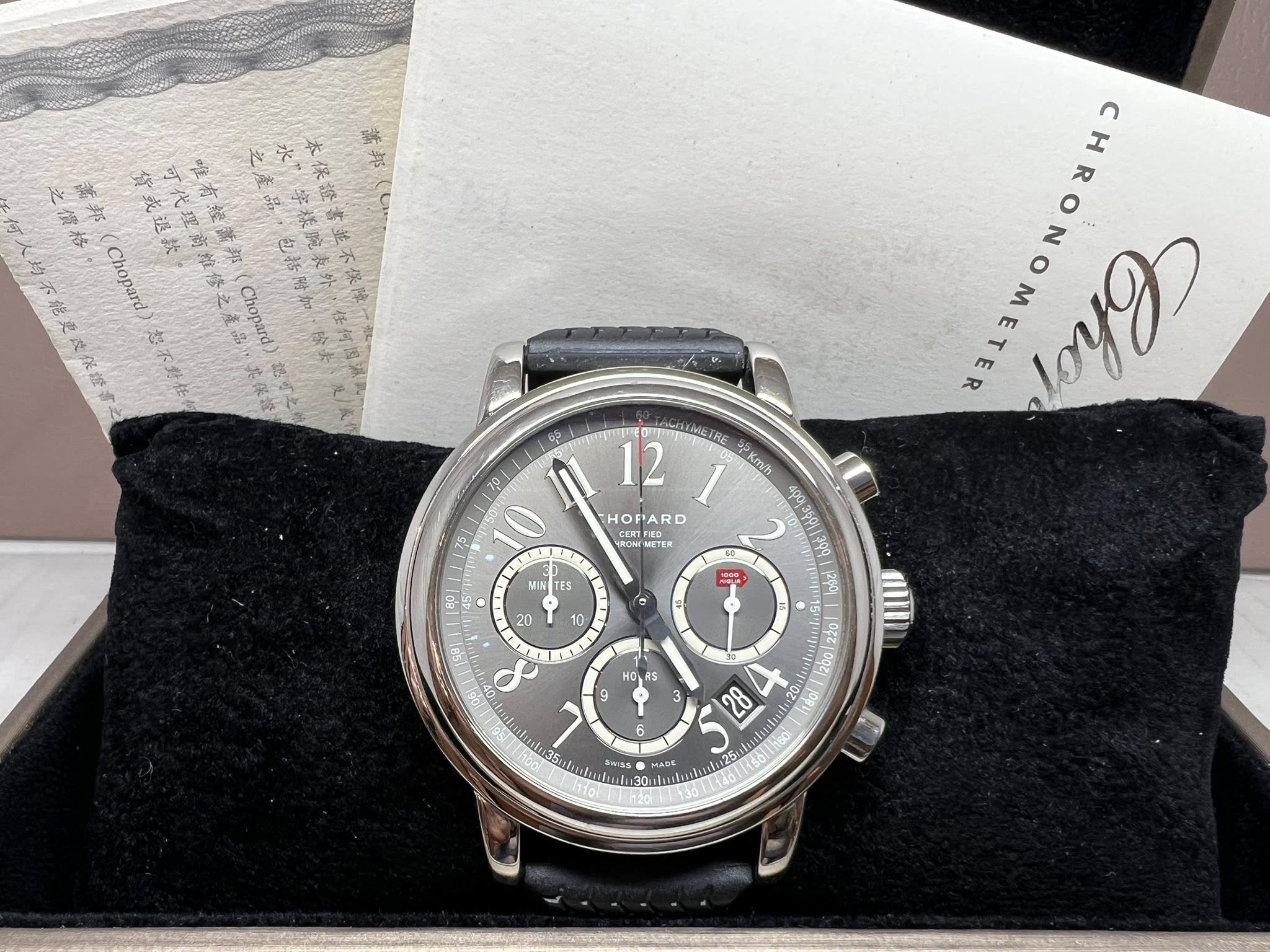 Chopard Mille Miglia Chrono limited edition  2009 pcs 42mm 8511 出世紙 行貨