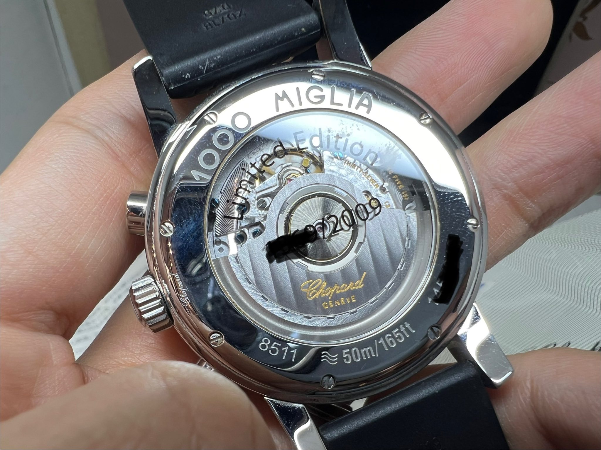 Chopard Mille Miglia Chrono limited edition  2009 pcs 42mm 8511 出世紙 行貨