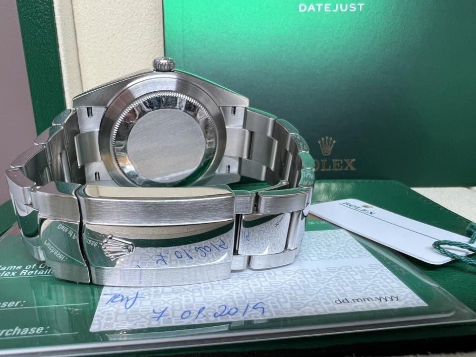 Rolex Datejust 41mm 藍面條字 Oyster 126300 2019年錶
