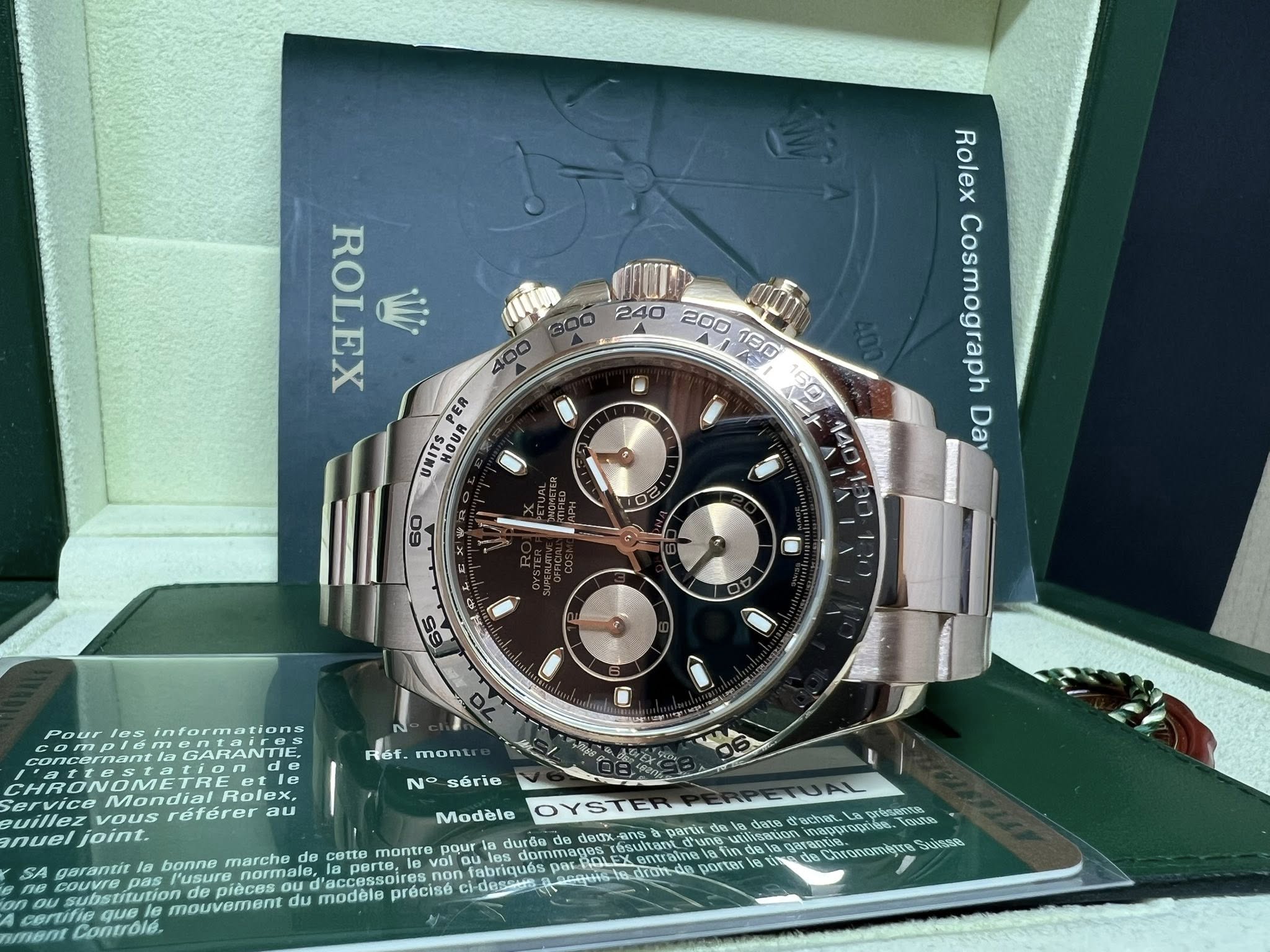 Rolex Daytona  全玫瑰金黑面 116505 2010年錶