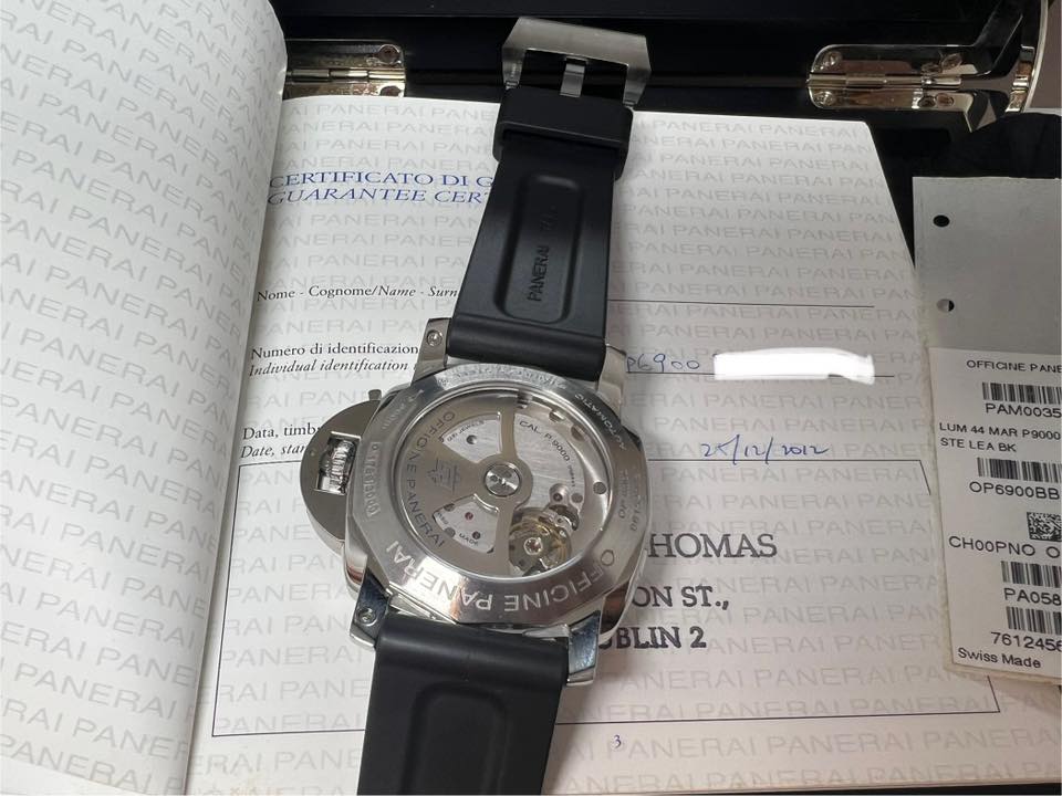 Panerai Pam 359 44mm 1950 case  3 days 透明底 O series 2012  Full set