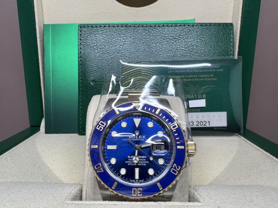 Rolex Submariner  41mm 新款金鋼藍面 126613LB 2021年錶