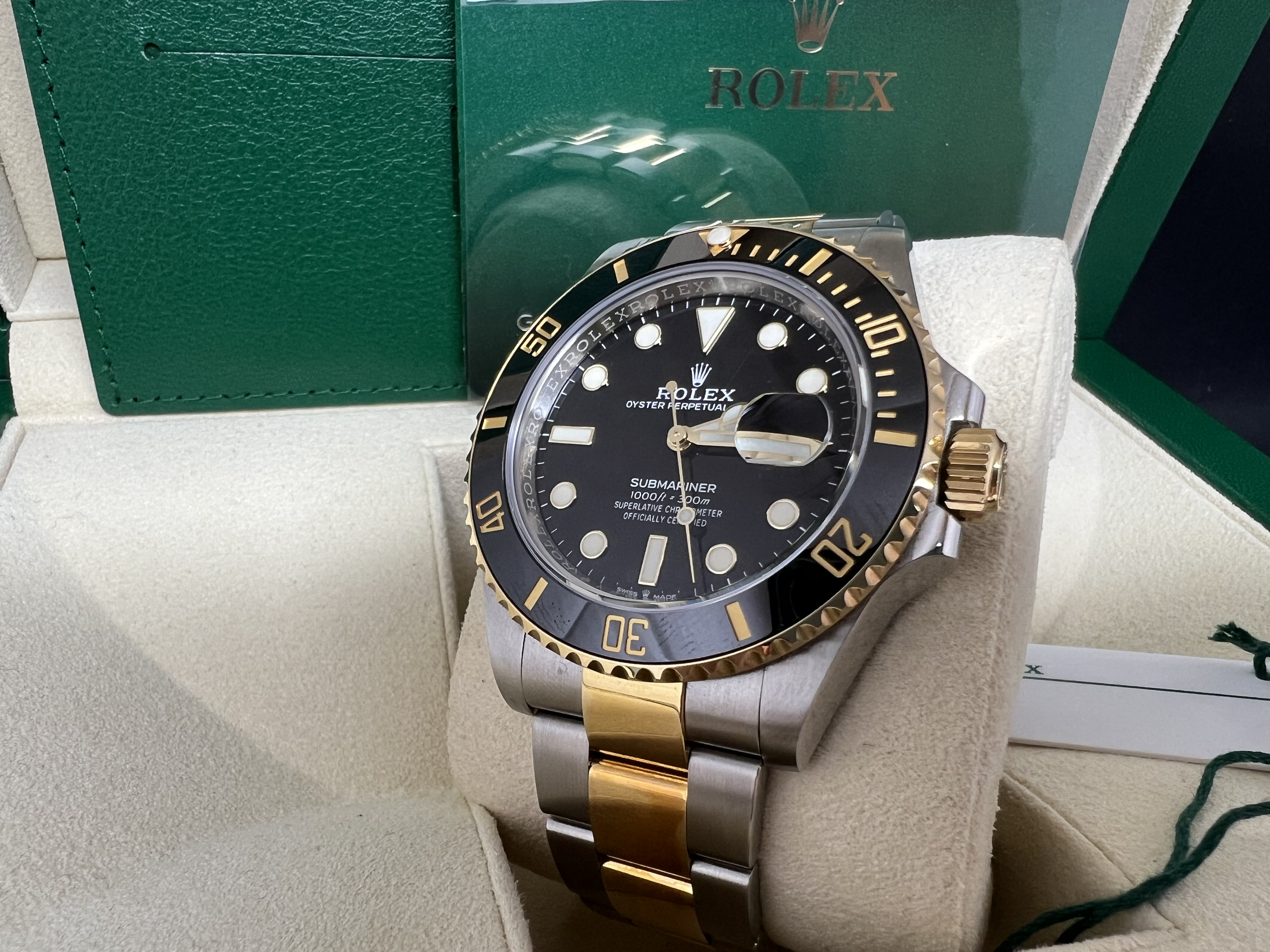 Rolex Submariner  41mm 新款金鋼黑面 126613LN 2021年錶