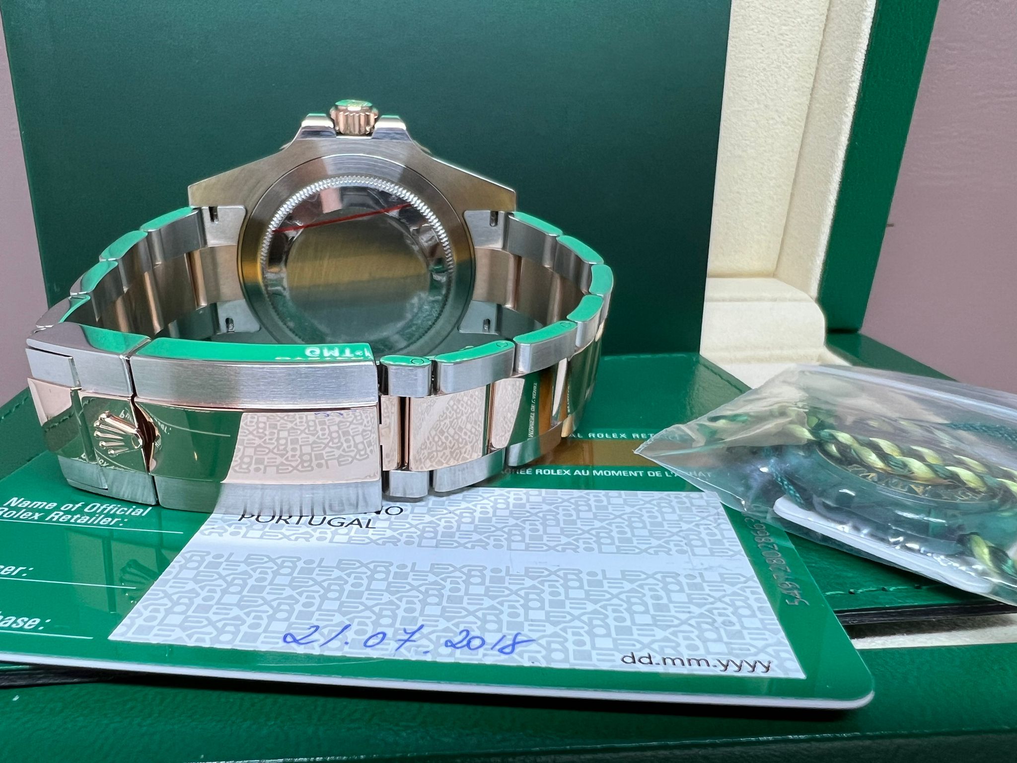 Rolex GMT Master II 玫瑰金鋼沙士 126711CHNR 2018年錶