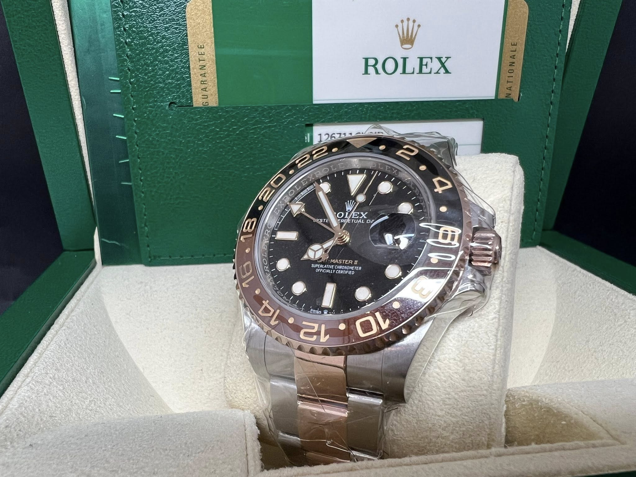 Rolex GMT Master II 玫瑰金鋼沙士 126711CHNR 2018年錶