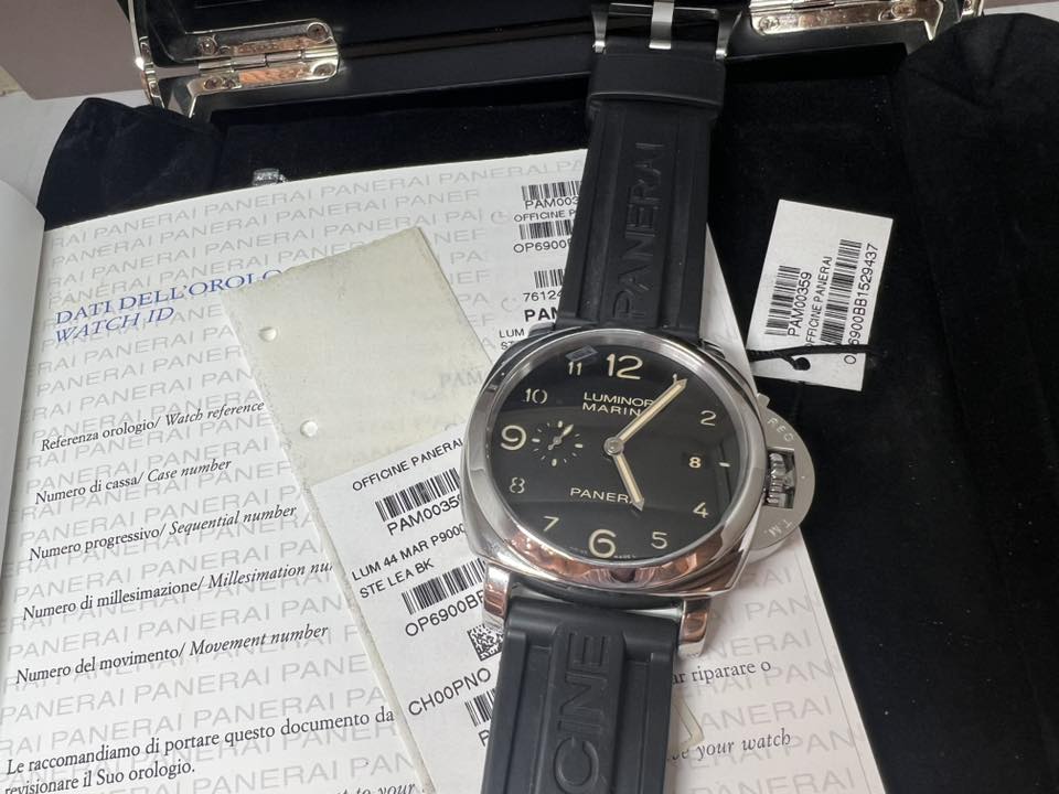 Panerai Pam 359 44mm 1950 case  3 days 透明底 O series 2012  Full set