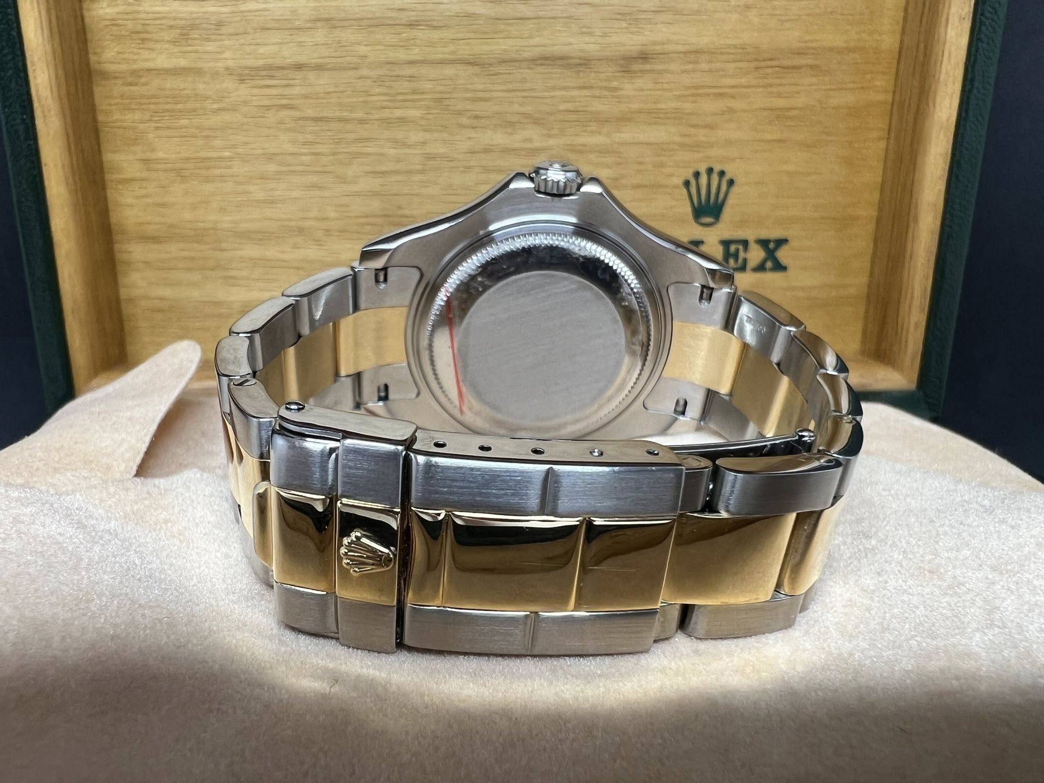 Rolex Yacht Master  37mm 金鋼罕有藍面 168623 P series 淨錶