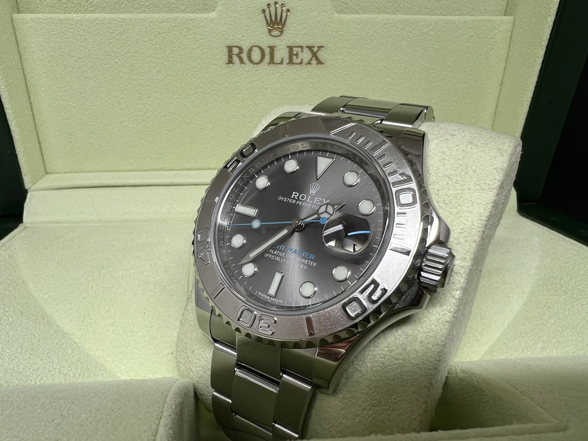 Rolex Yacht Master  40mm 灰面藍針 116622