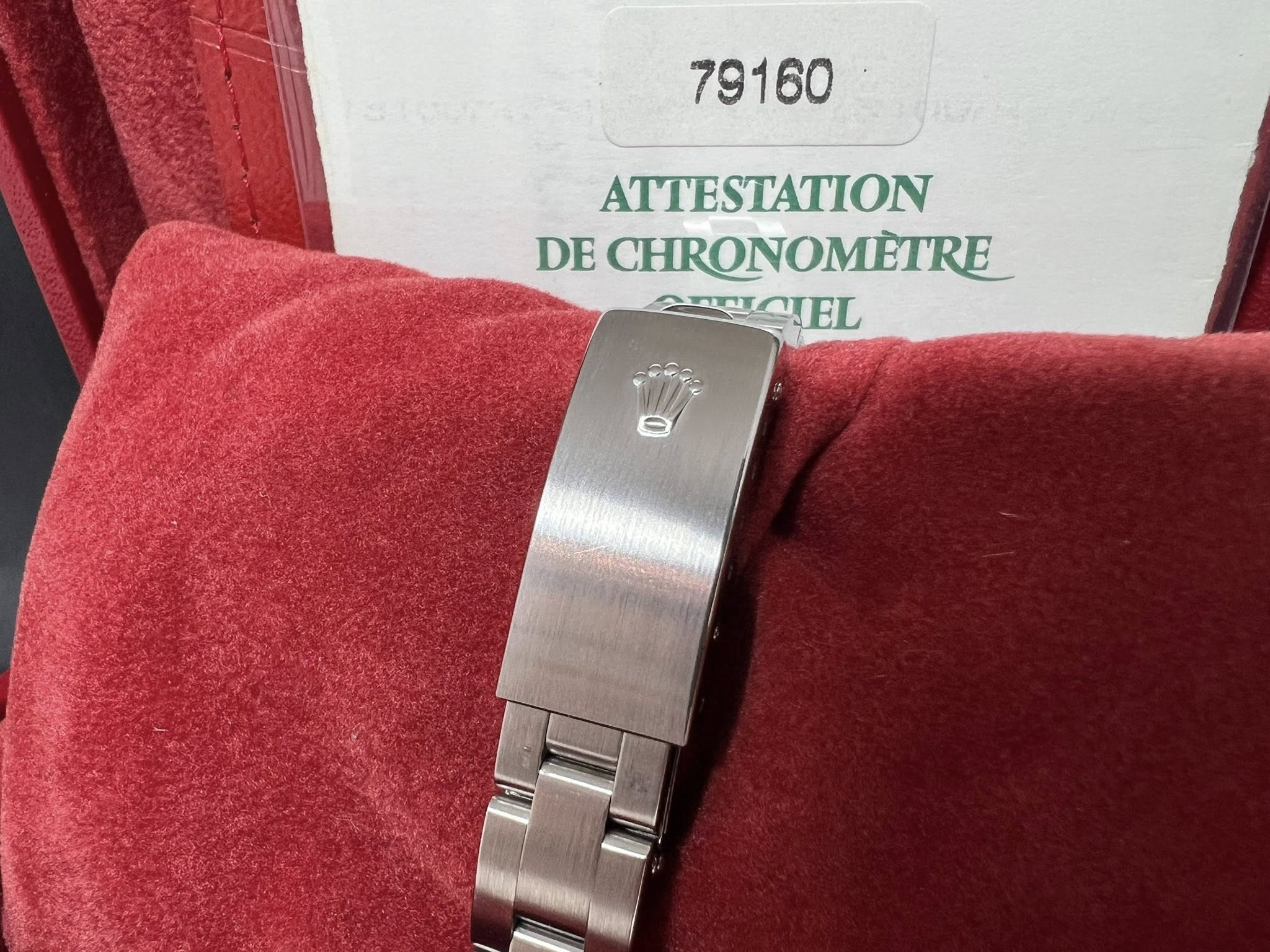 Rolex OP Date 26mm 黑面 79160 K series 行貨 帶直 未磨殼