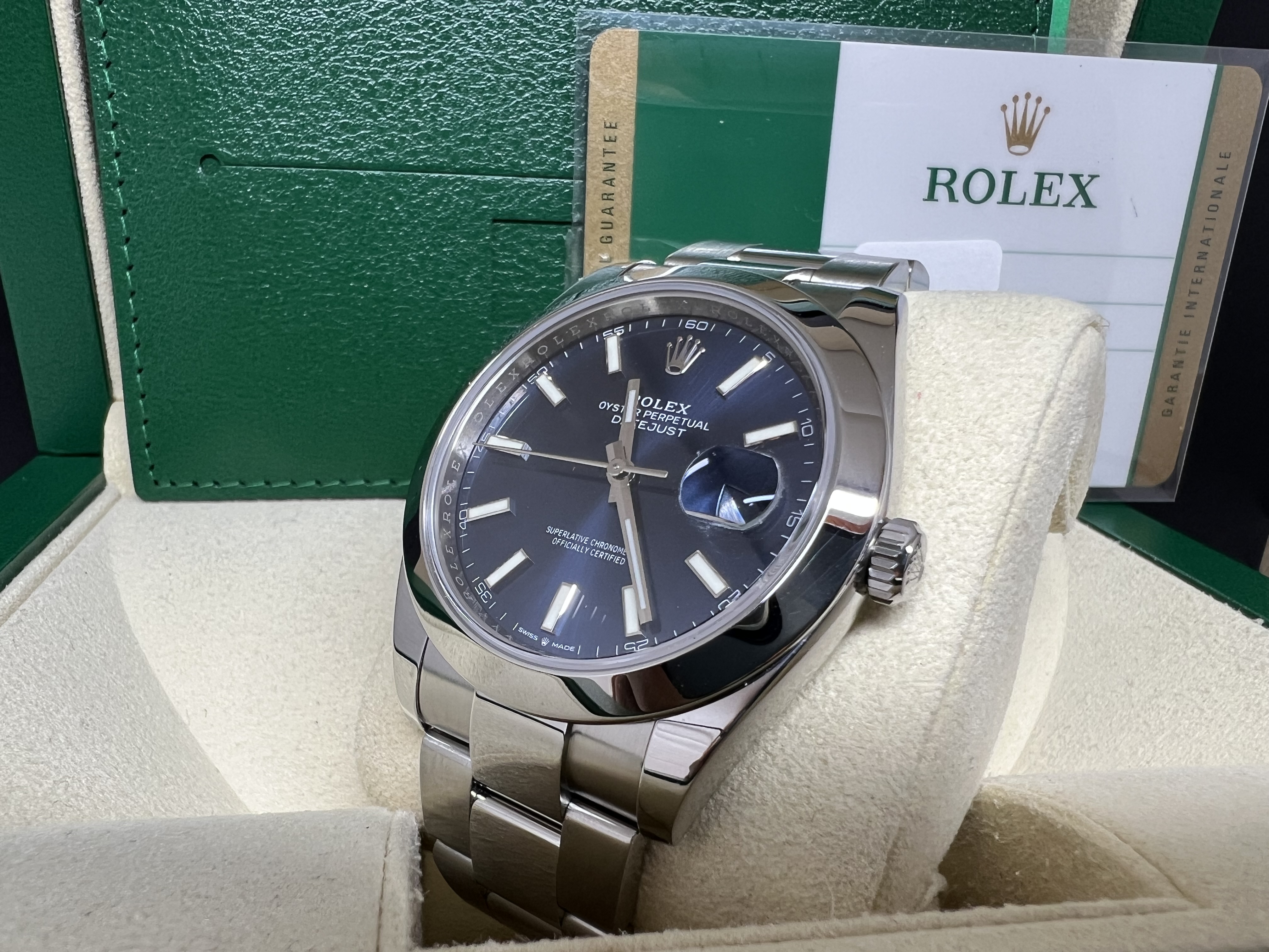 Rolex Datejust 41mm 126300 blue index 2020