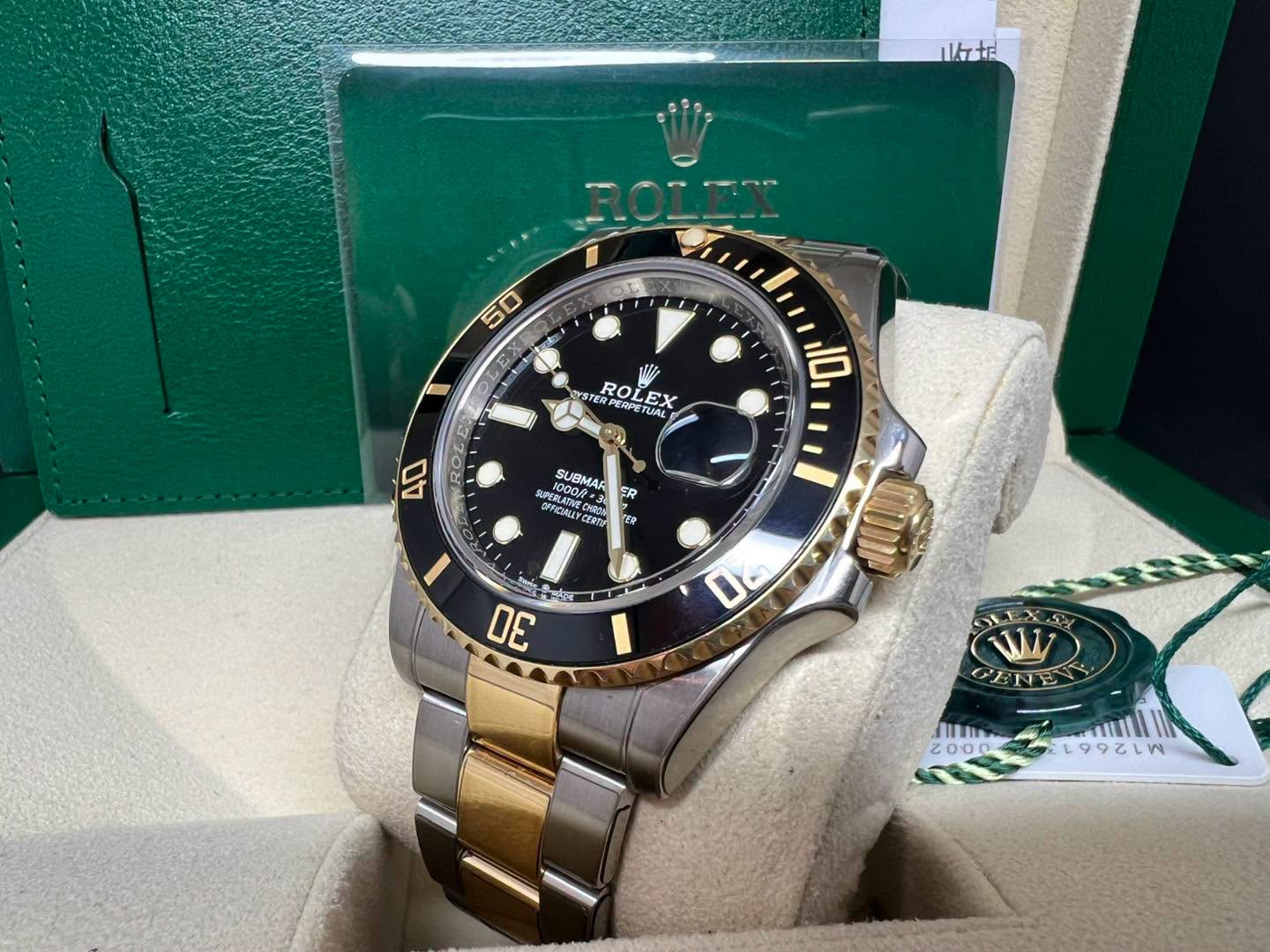 Rolex Submariner  41mm 新款金鋼黑面 126613LN 2021年錶