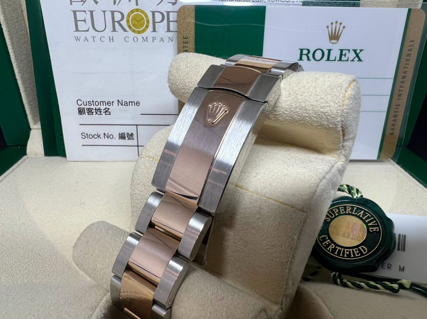 Rolex Datejust 41mm Oyster 玫瑰金鋼 Wimbledon dial  126331 2019年錶