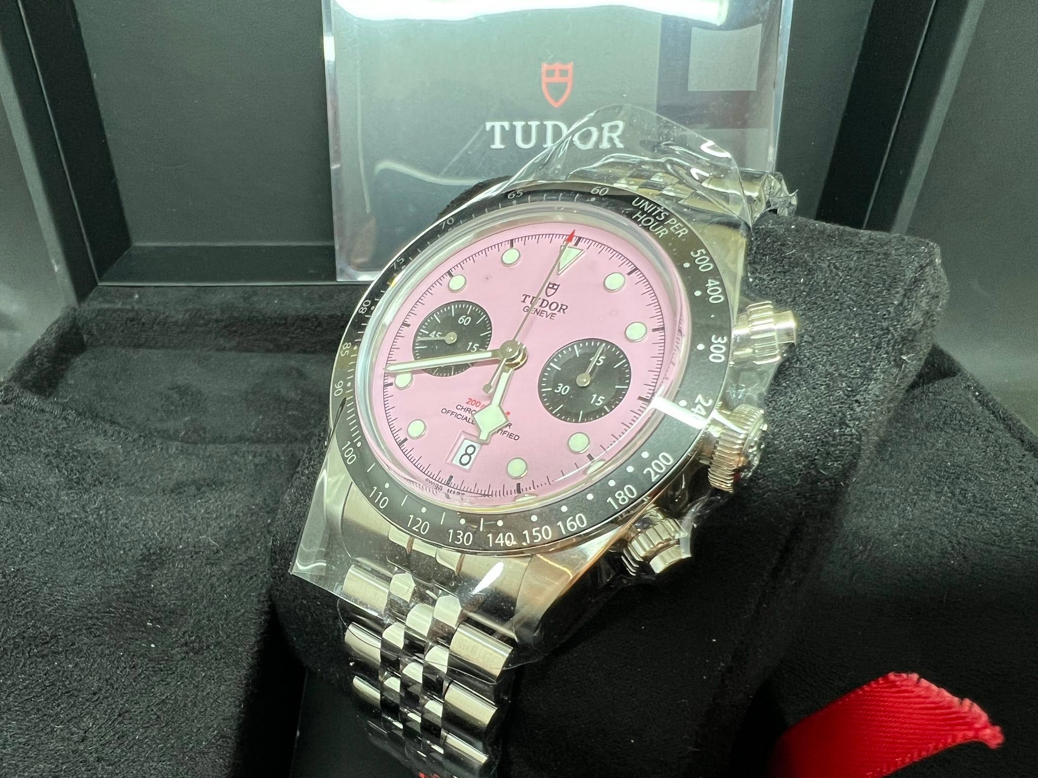 Tudor Black Bay Chrono 新款粉紅面珠帶 79360N 最新款2025年錶