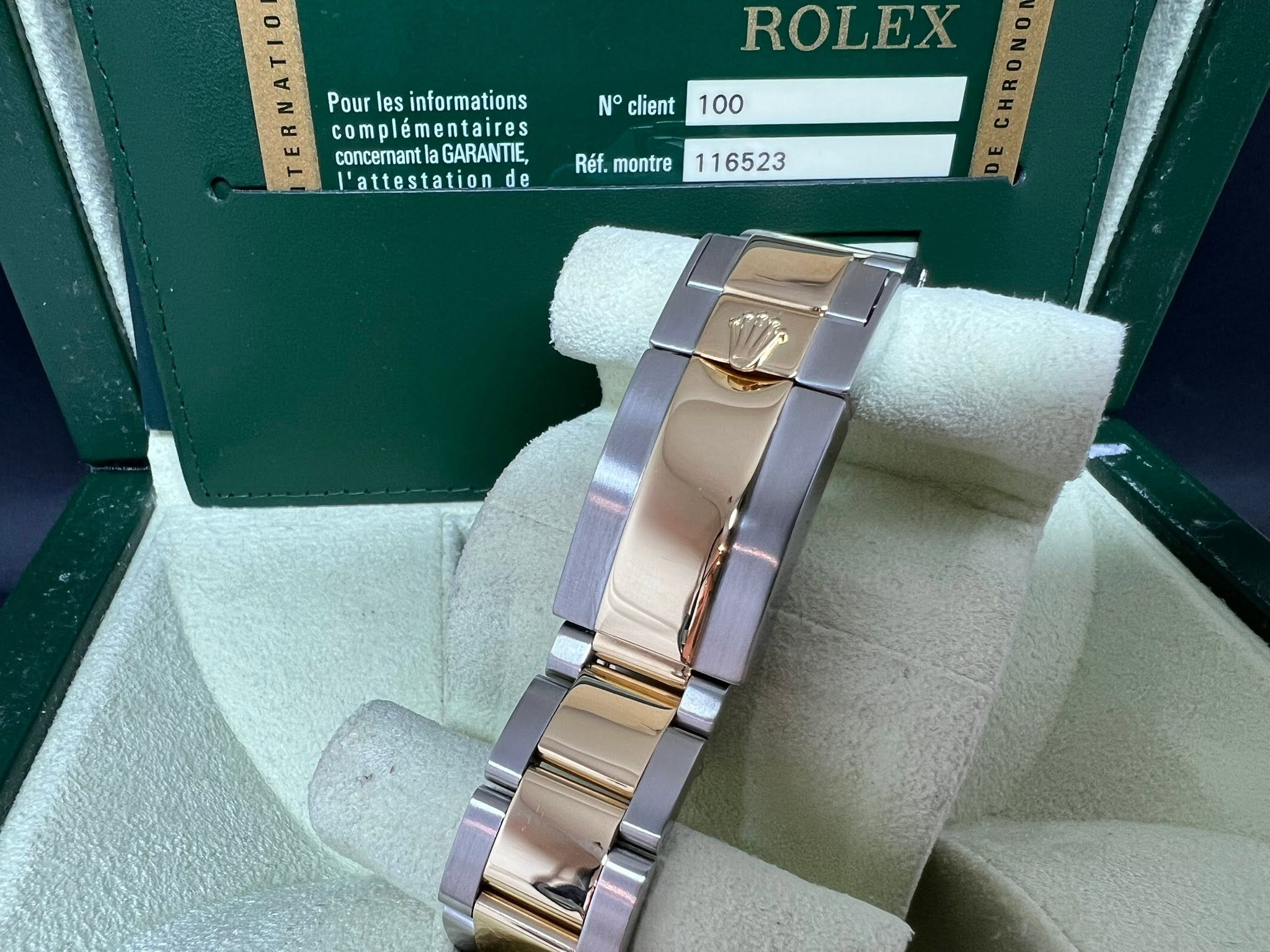 Rolex Daytona 金鋼黑面石字 116523G 2014年錶