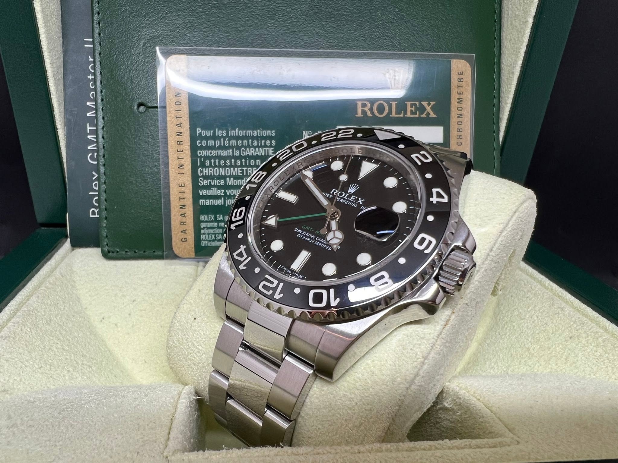 Rolex GMT Master II 綠針(已停產） 116710LN M頭 行貨