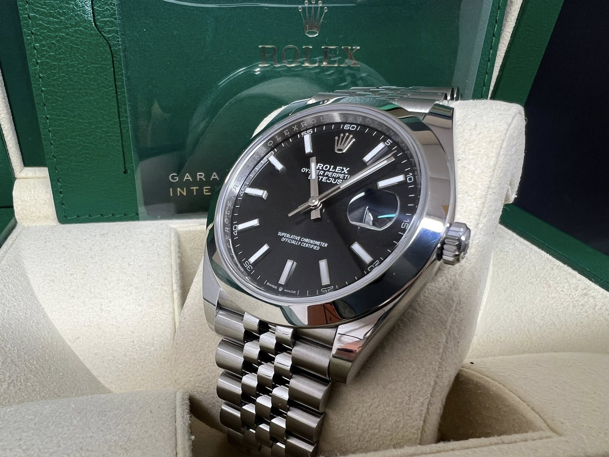 Rolex Datejust 41mm 黑面珠帶 126300 2025年12月錶 99%新