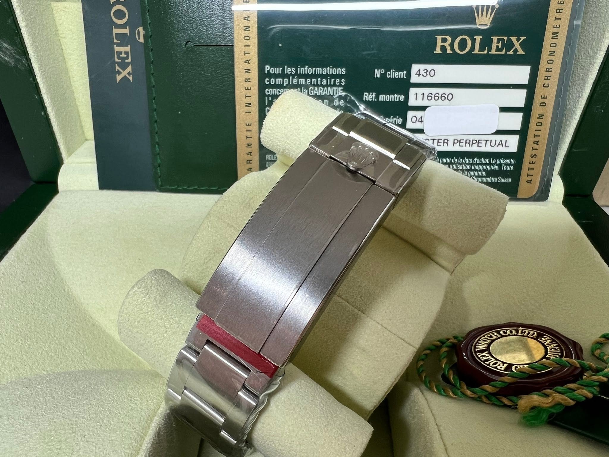 全新 Rolex Deepsea  44mm 黑面 116660 齊膠紙 2014年錶