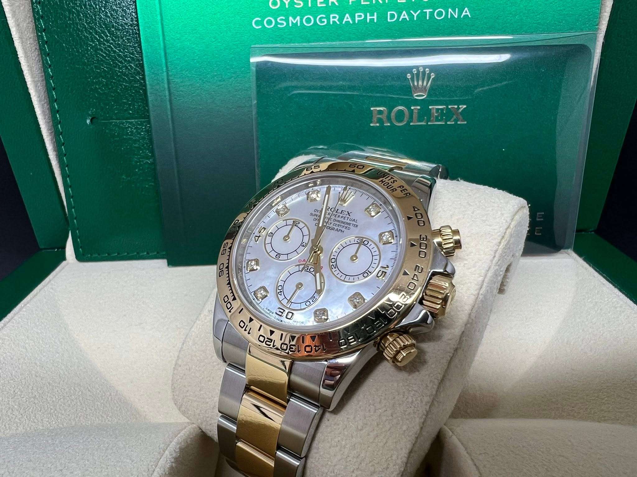 Rolex Daytona 金鋼白貝面石字 116503NG 2020年錶 NFC出世卡