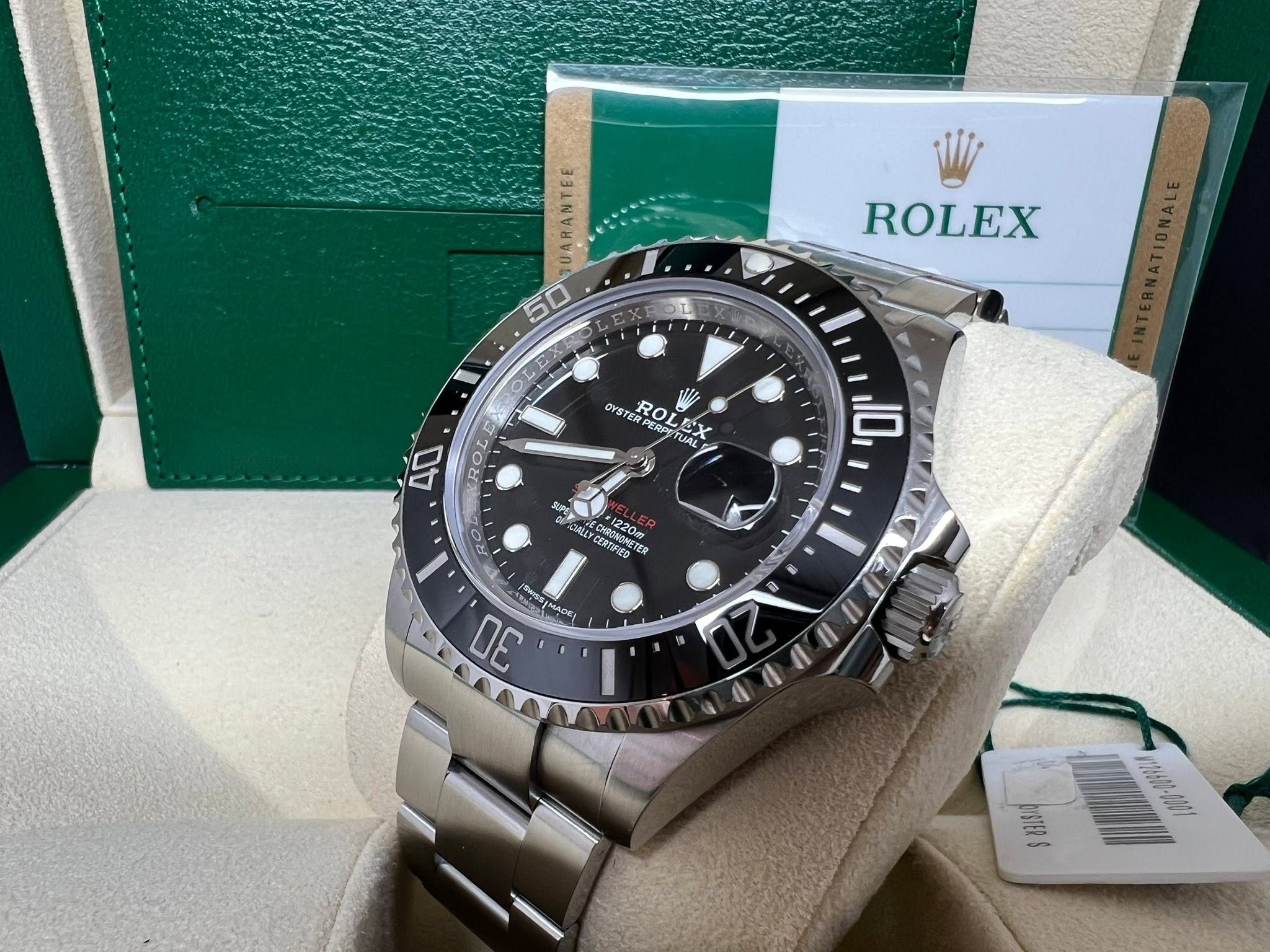 Rolex sea dweller 43mm 單紅 126600 2017年錶 MK 1 dial