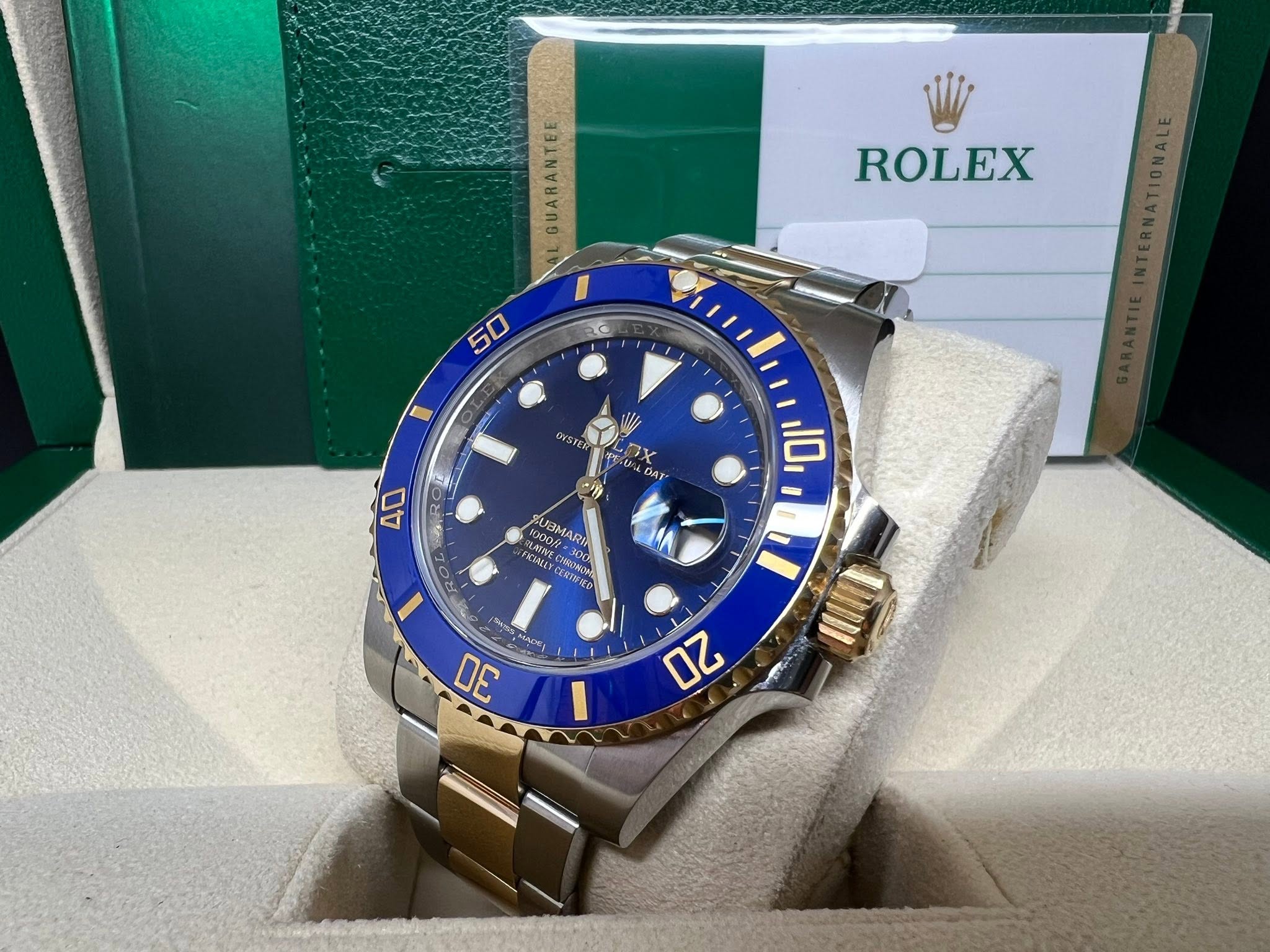Rolex Submariner  金鋼藍圈藍面 116613LB 2019年錶