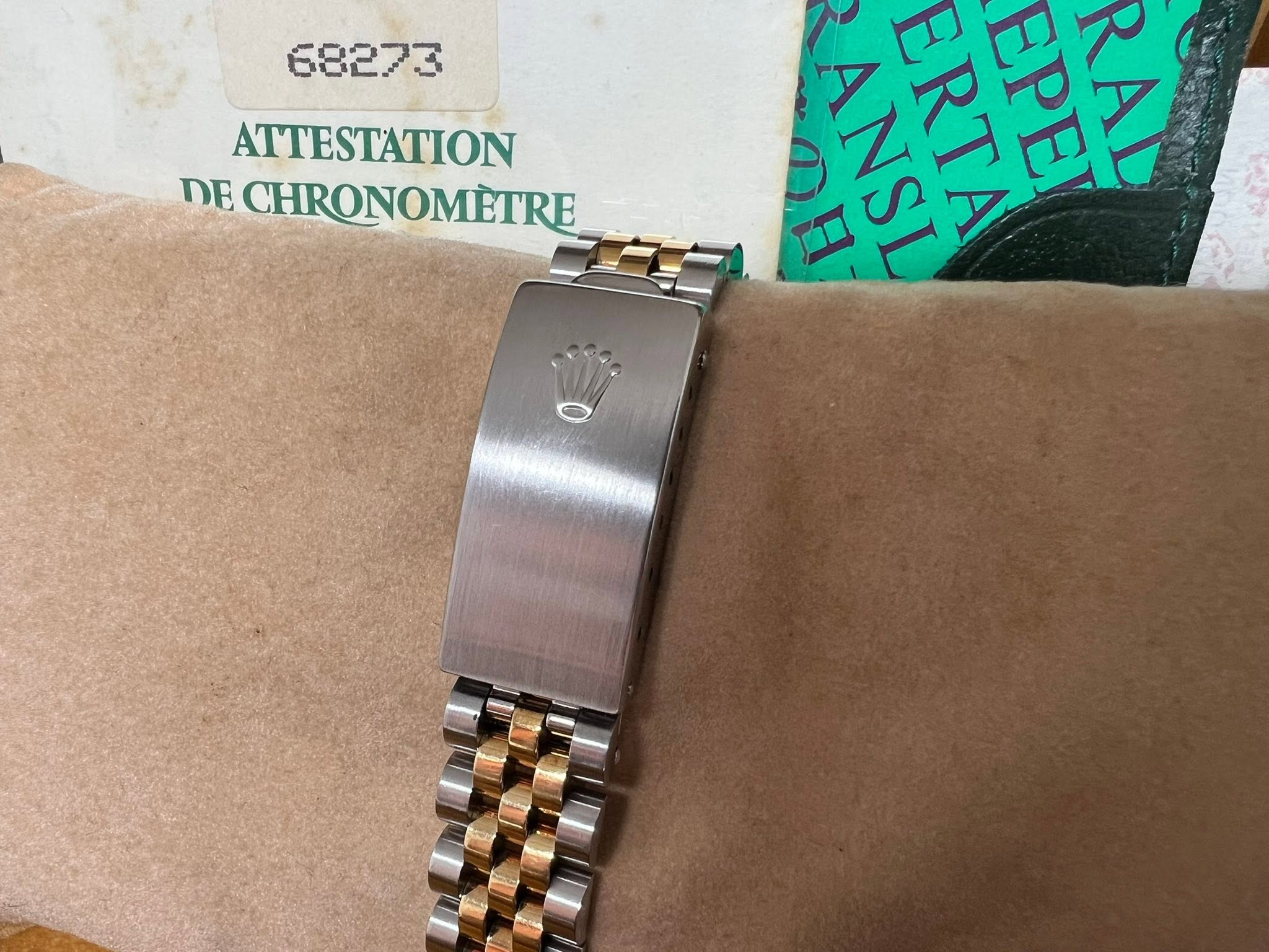 Rolex Datejust 31mm 金鋼金面石字 68273G X series 密窿 FULL SET