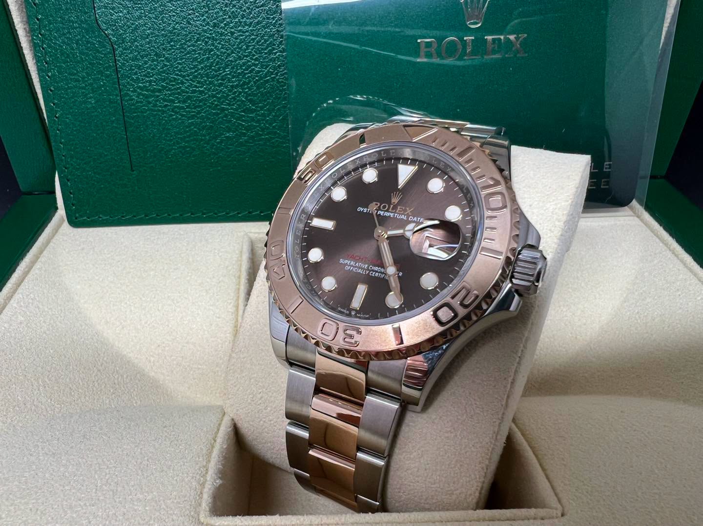 Rolex Yacht Master 玫瑰金鋼朱古力面 40mm 126621 2021年錶 99%new