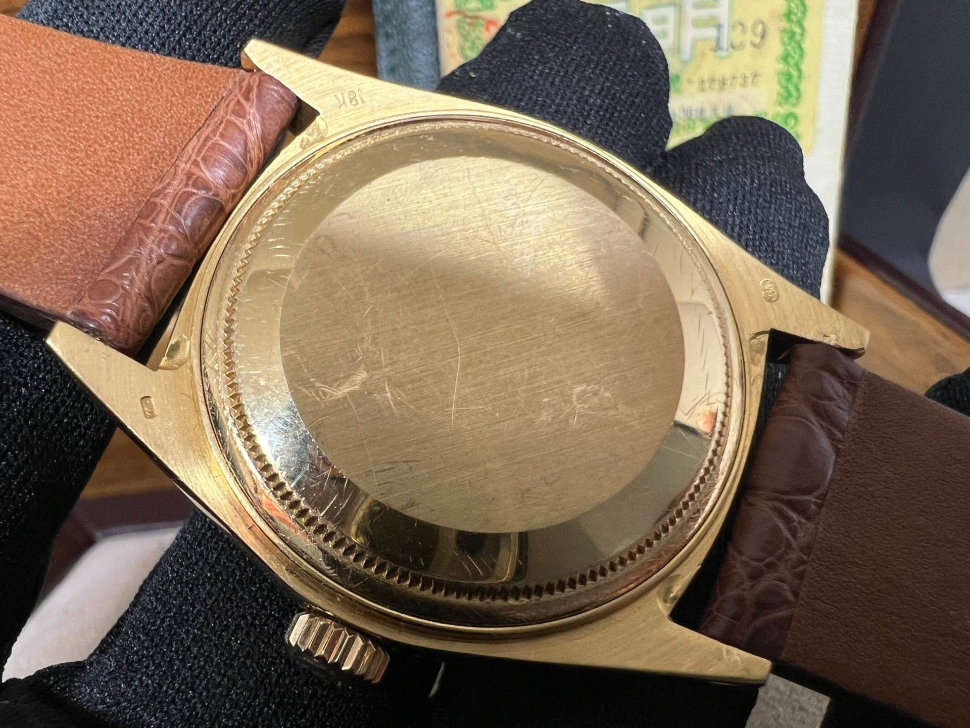 Rolex Daydate 36 Vintage 全金皮帶 1803/8 41xxxxx 厚殼未磨 罕有出世紙