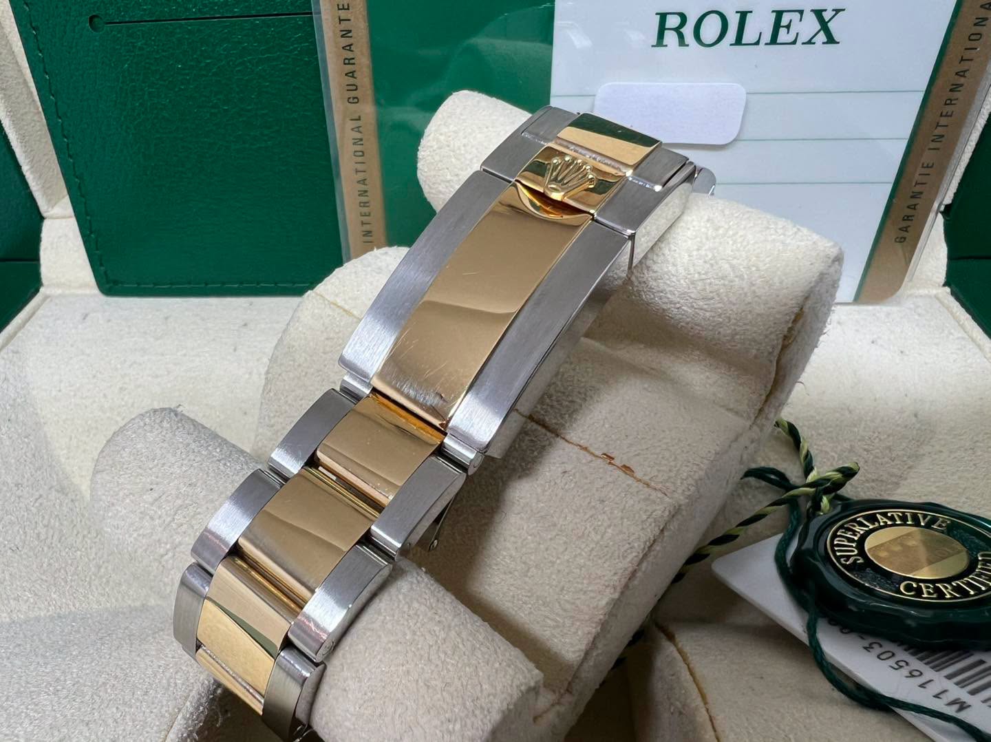 Rolex Daytona 金鋼黑貝面石字 116503NG 2017年錶