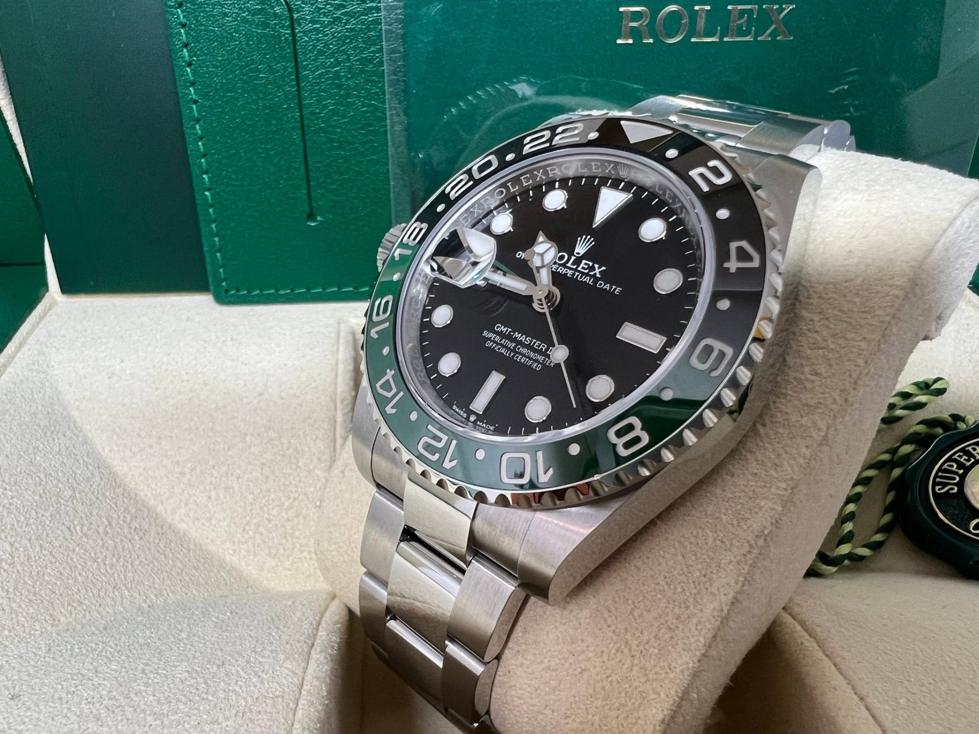 全新 Rolex GMT Master II 左手雪碧 Oyster 126720VTNR