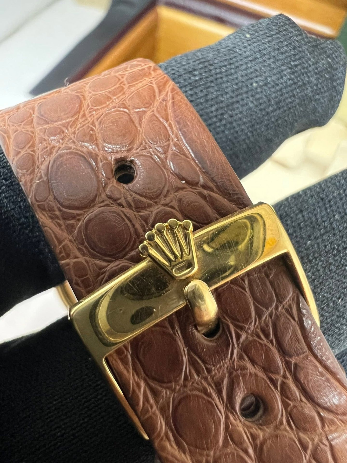 Rolex Daydate 36 Vintage 全金皮帶 1803/8 41xxxxx 厚殼未磨 罕有出世紙