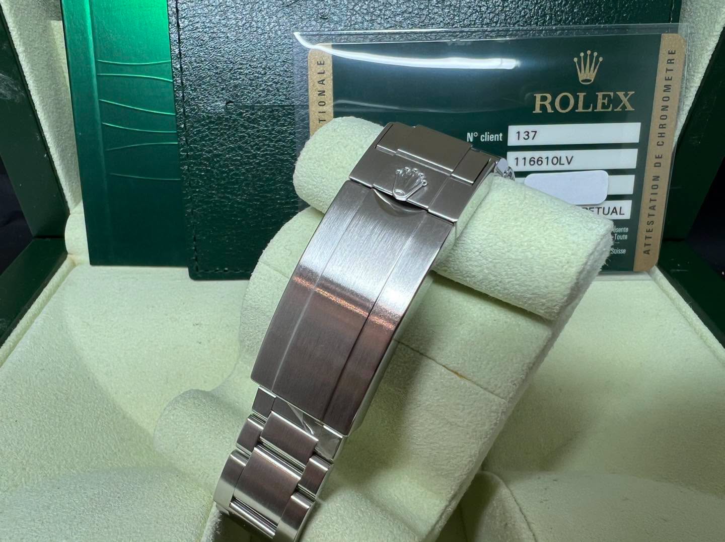 Rolex Submariner 綠圈綠面 116610LV 2014年錶