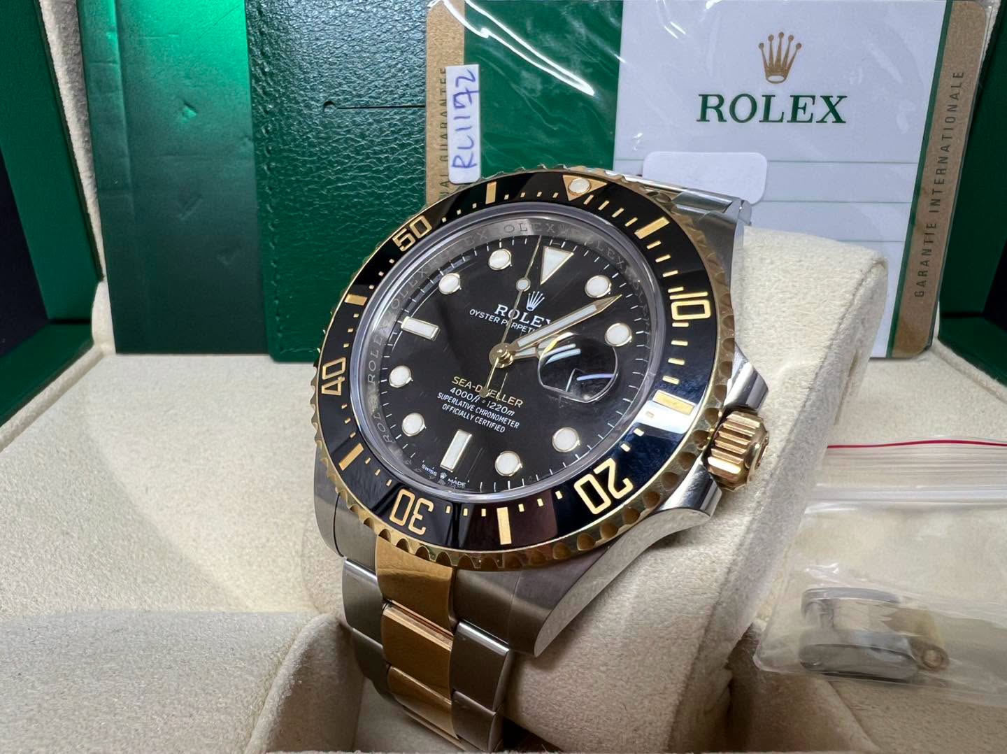 Rolex Sea Dweller 43mm 金鋼 126603 2020年錶 99%new