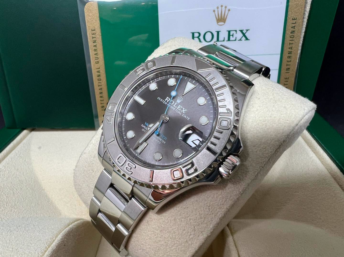 Rolex Yacht Master 37mm 灰面藍針 268622 2019年錶