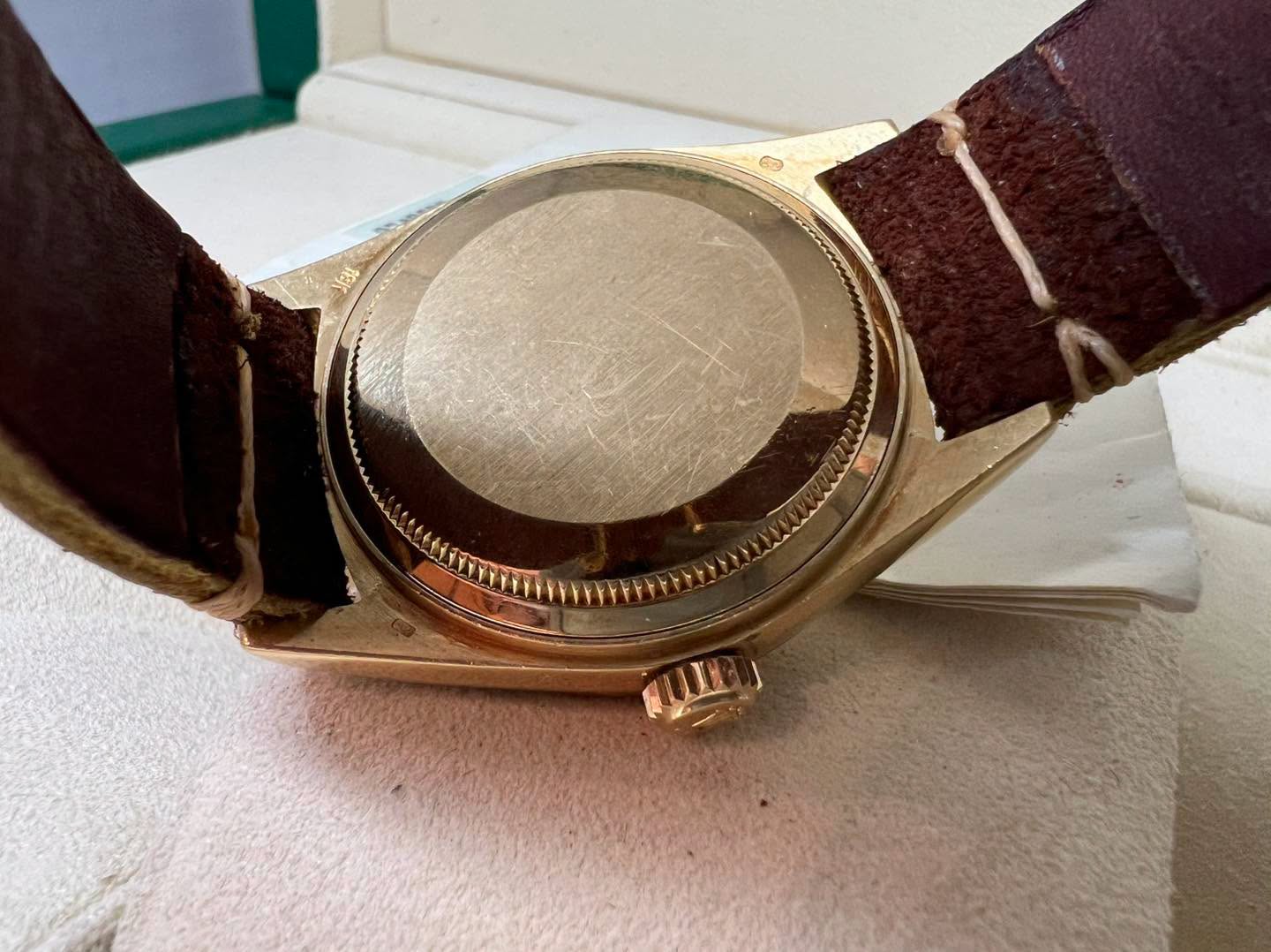 Rolex Daydate 36 Vintage 全金皮帶 18078 S/N: 97xxxxx 1988年 罕有出世紙
