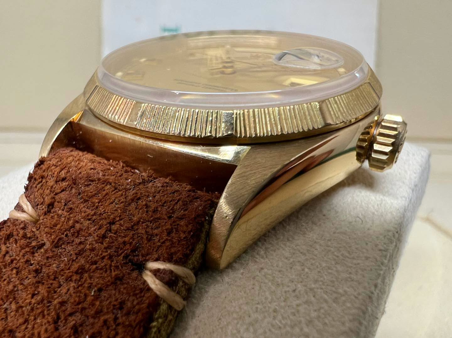 Rolex Daydate 36 Vintage 全金皮帶 18078 S/N: 97xxxxx 1988年 罕有出世紙