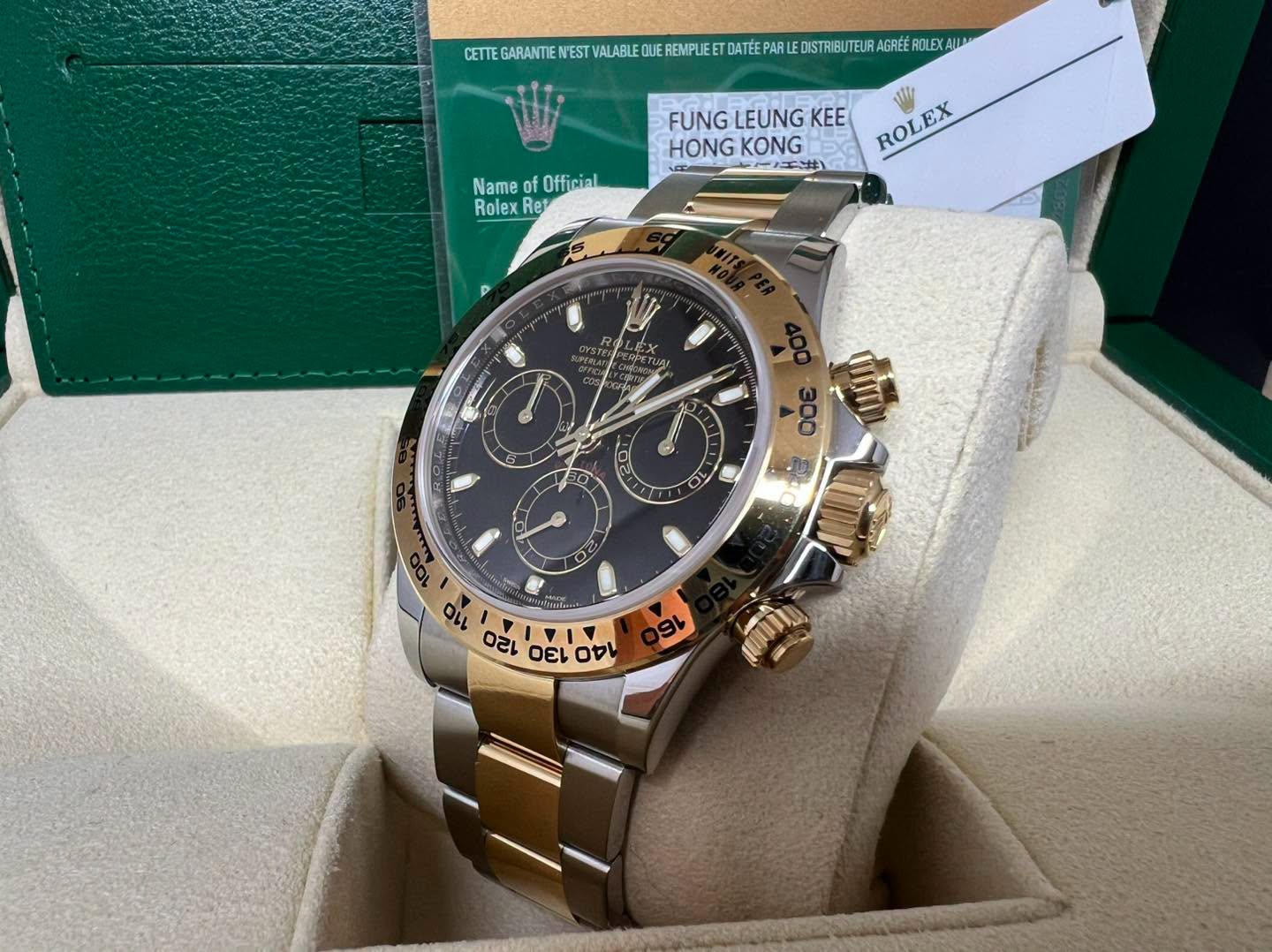 Rolex Daytona 金鋼黑面 116503 2018年錶 行貨