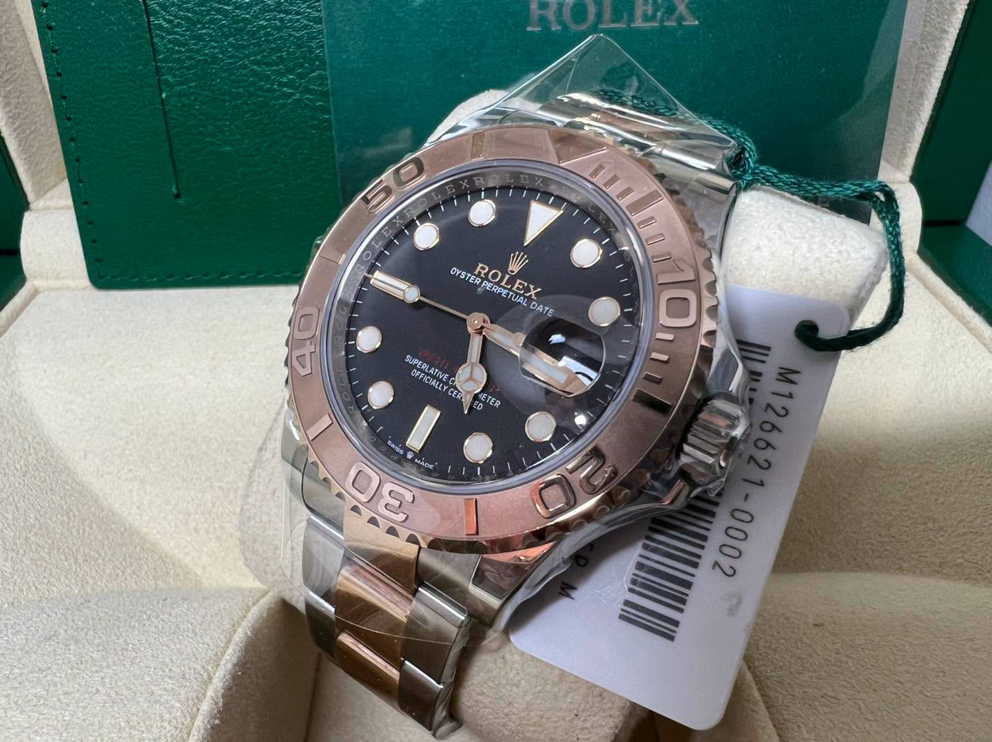 Rolex Yacht Master 玫瑰金鋼黑面 40mm 126621 2021年錶 99%new