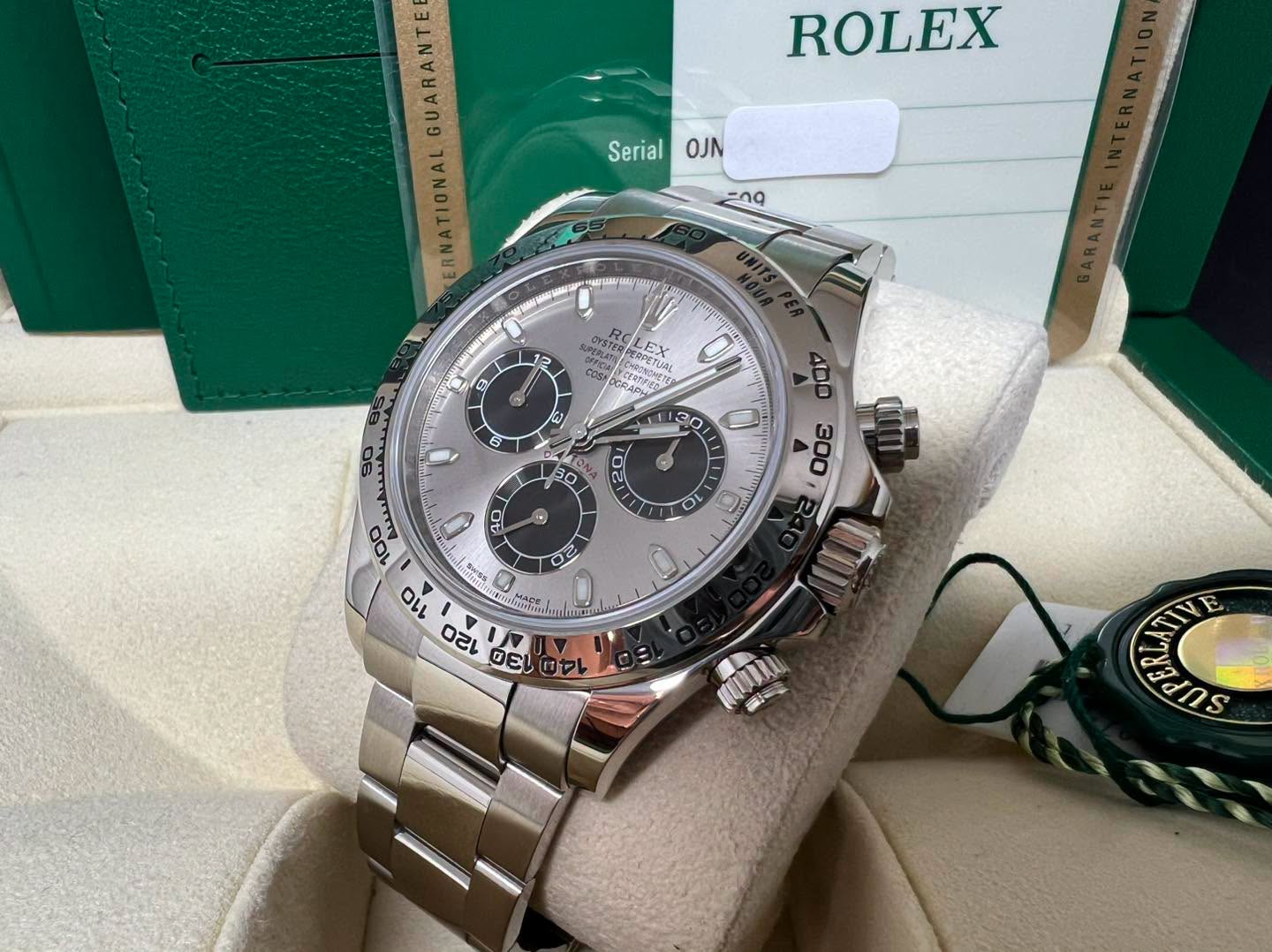 Rolex Daytona 全白金灰面 116509 2017年錶