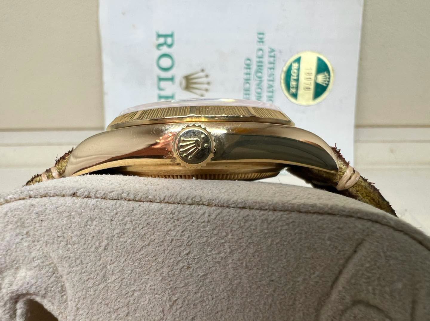 Rolex Daydate 36 Vintage 全金皮帶 18078 S/N: 97xxxxx 1988年 罕有出世紙