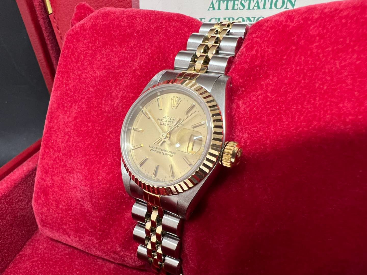 Rolex Datejust 26mm 金鋼金面 69173 X series 出世紙