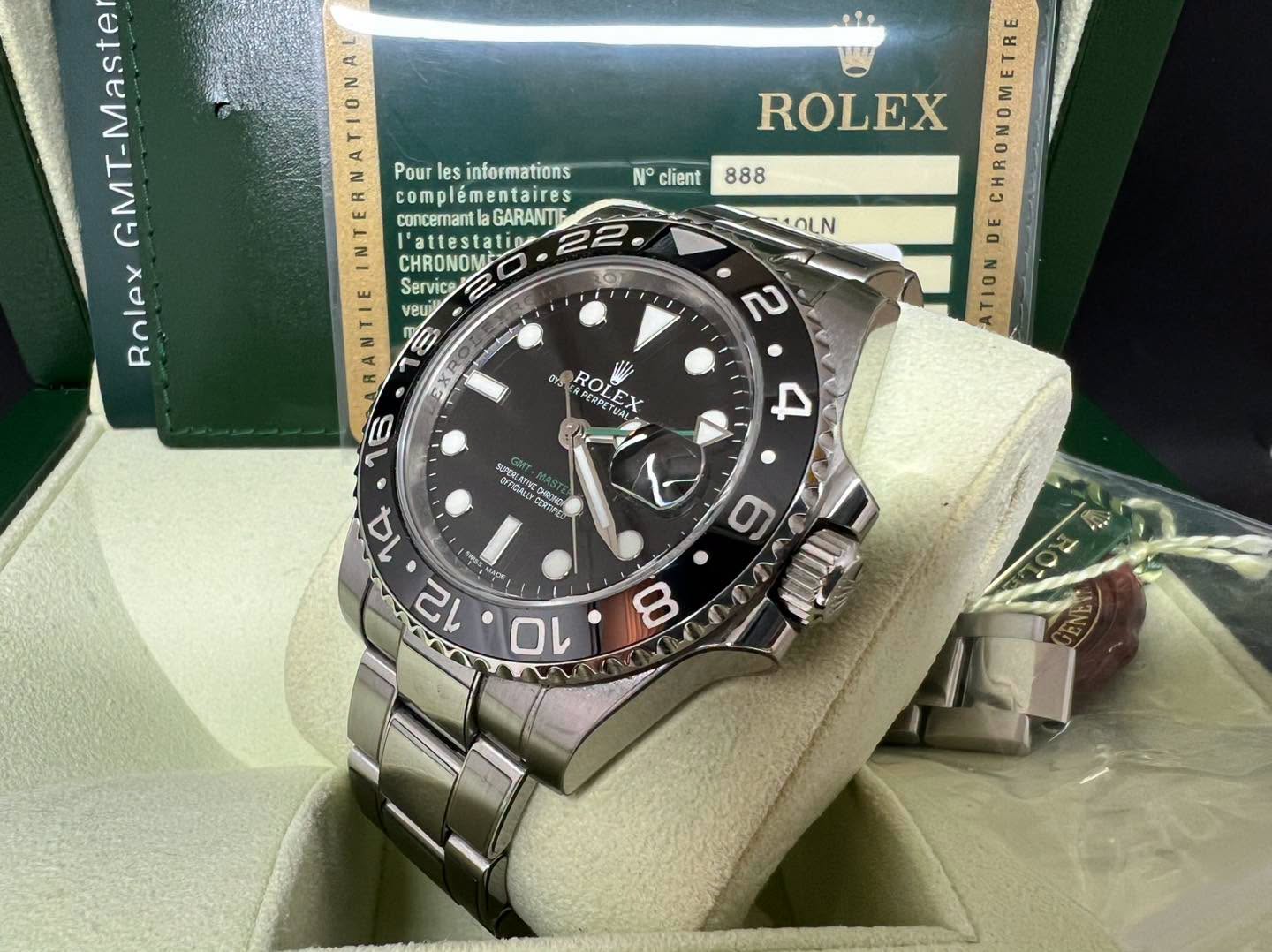 Rolex GMT Master II 綠針 116710LN G頭 2013年錶 行貨